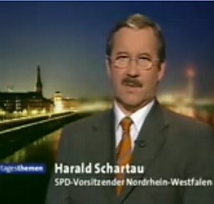 NRWSPD-Landesvorsitzender Harald Schartau im Interview mit Ulrich Wickert