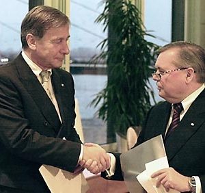 Entlassung von Ministerpräsident Wolfgang Clement am 22. 10. 02