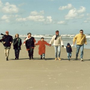 Familie am Strand