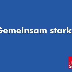 Plakat der NRWSPD: Gemeinsam stark.