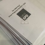 Foto des ausgedruckten NRW-Plans für 2017-2022