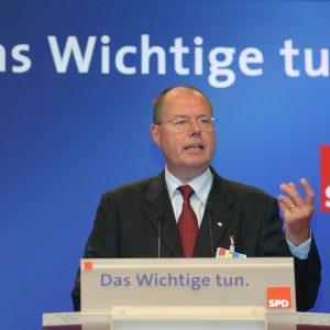 Ministerpräsident Peer Steinbrück auf dem Bundesparteitag
