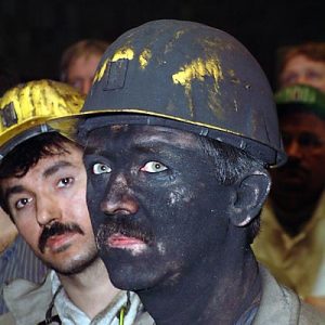 Bergmann (unter Tage Gesicht schwarz)