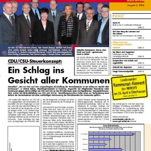 SGK Dier Kommunale Titelbild Ausgabe 02/2004