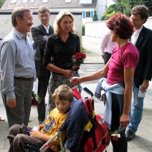 Gudrun Hock und Harald Schartau im Gespräch