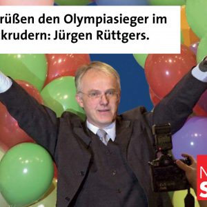 Jürgen Rüttgers: der Olympiasieger im Zurückrudern