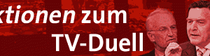 Banner Aktionen zum TV-Duell