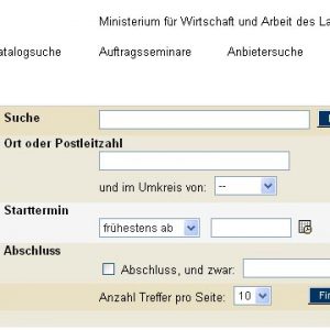 Die Suchmaschine "Weiterbildung in NRW"
