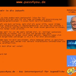 Der Internetauftritt während des Wahlkampfes
