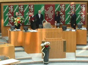 Vereidigung von Peer Steinbrück zum Ministerpräsidenten am 06. 11. 02