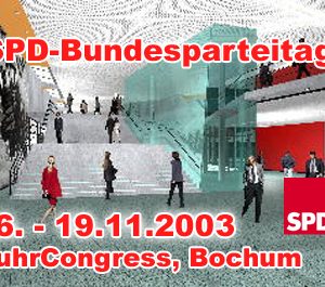 Plakat "SPD-Bundesparteitag im RuhrCongress Bochum"
