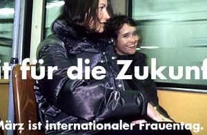 Banner zum internationalen Frauentag "Fit für die Zukunft"