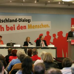 Frank-Walter Steinmeier: stellv. Parteivorsitzender und Mitglied des Präsidiums, Bundesminister für Auswärtiges zu Gast in Dortmund