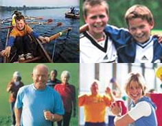 Collage zum Thema Breitensport