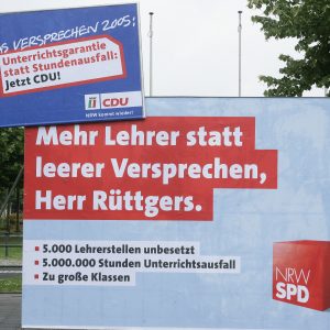 "Mehr Lehrer statt leerer Versprechen, Herr Rüttgers"