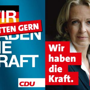 Plakat: Wir haben die Kraft / Wir hätten gerne die Kraft