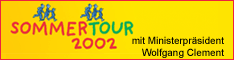 Banner Wolgang Clement Sommertour 2002