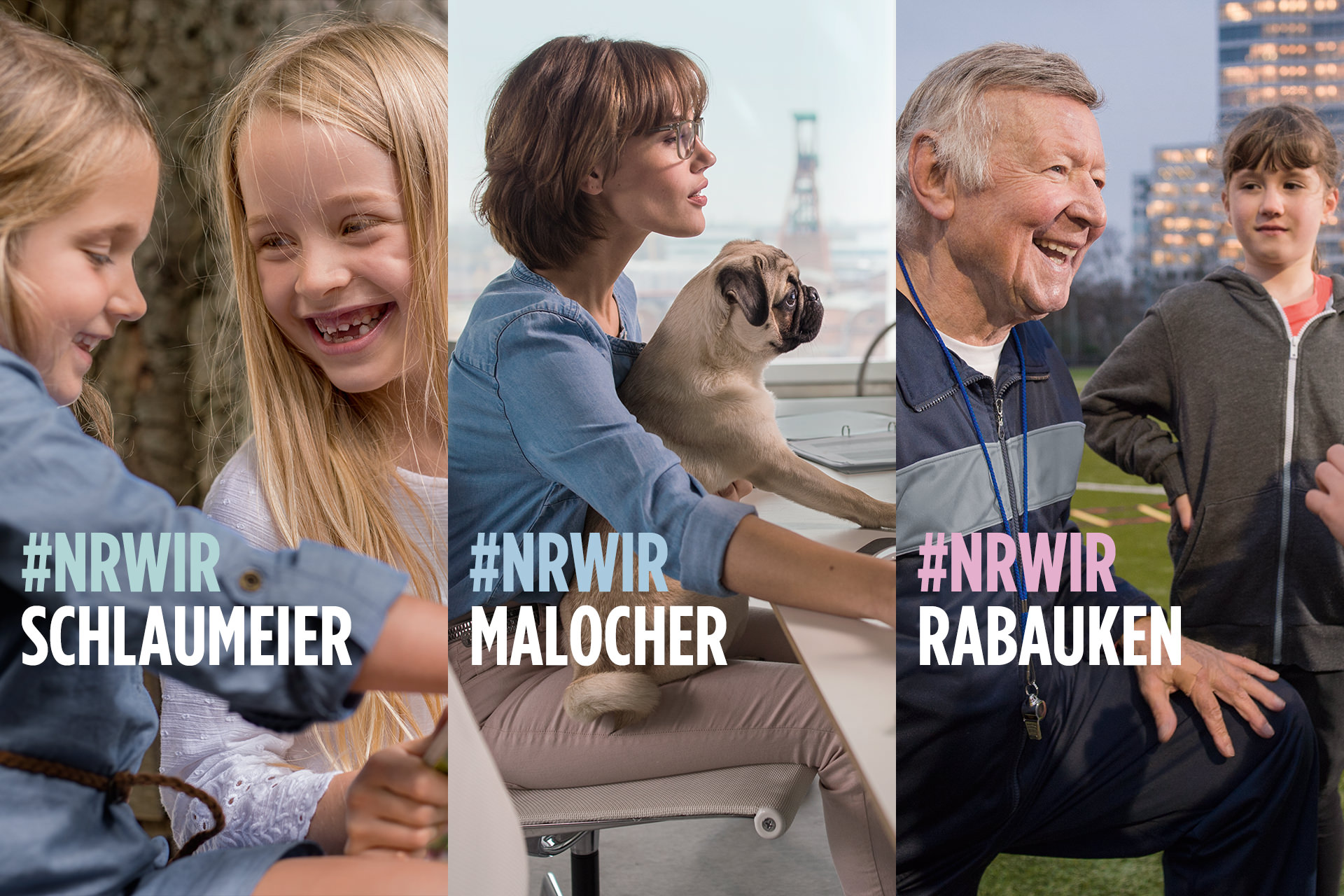 Collage von Wahlplakaten zu #NRWIR
