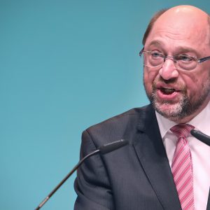Martin Schulz bei hält eine Rede