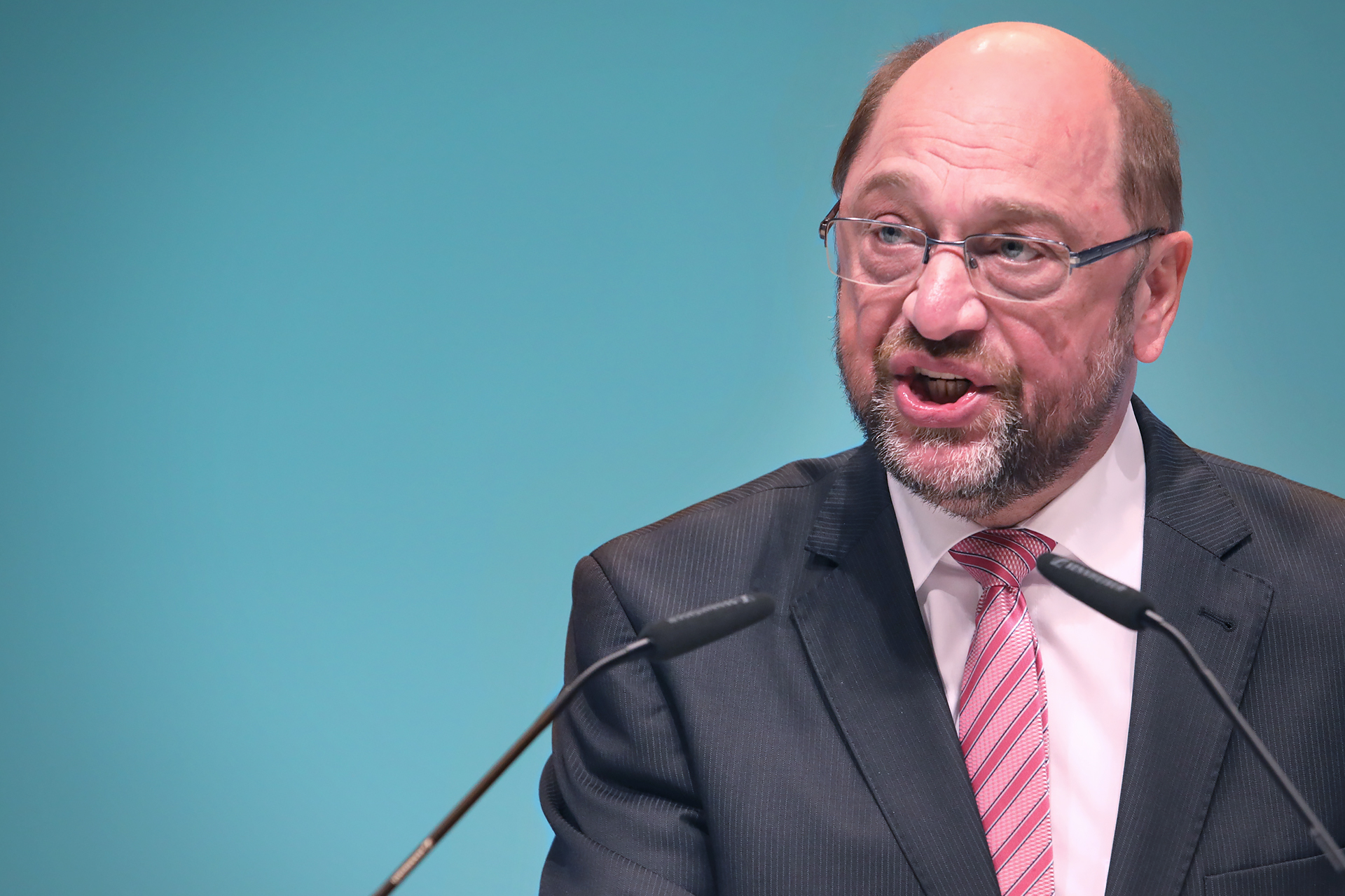 Martin Schulz bei hält eine Rede