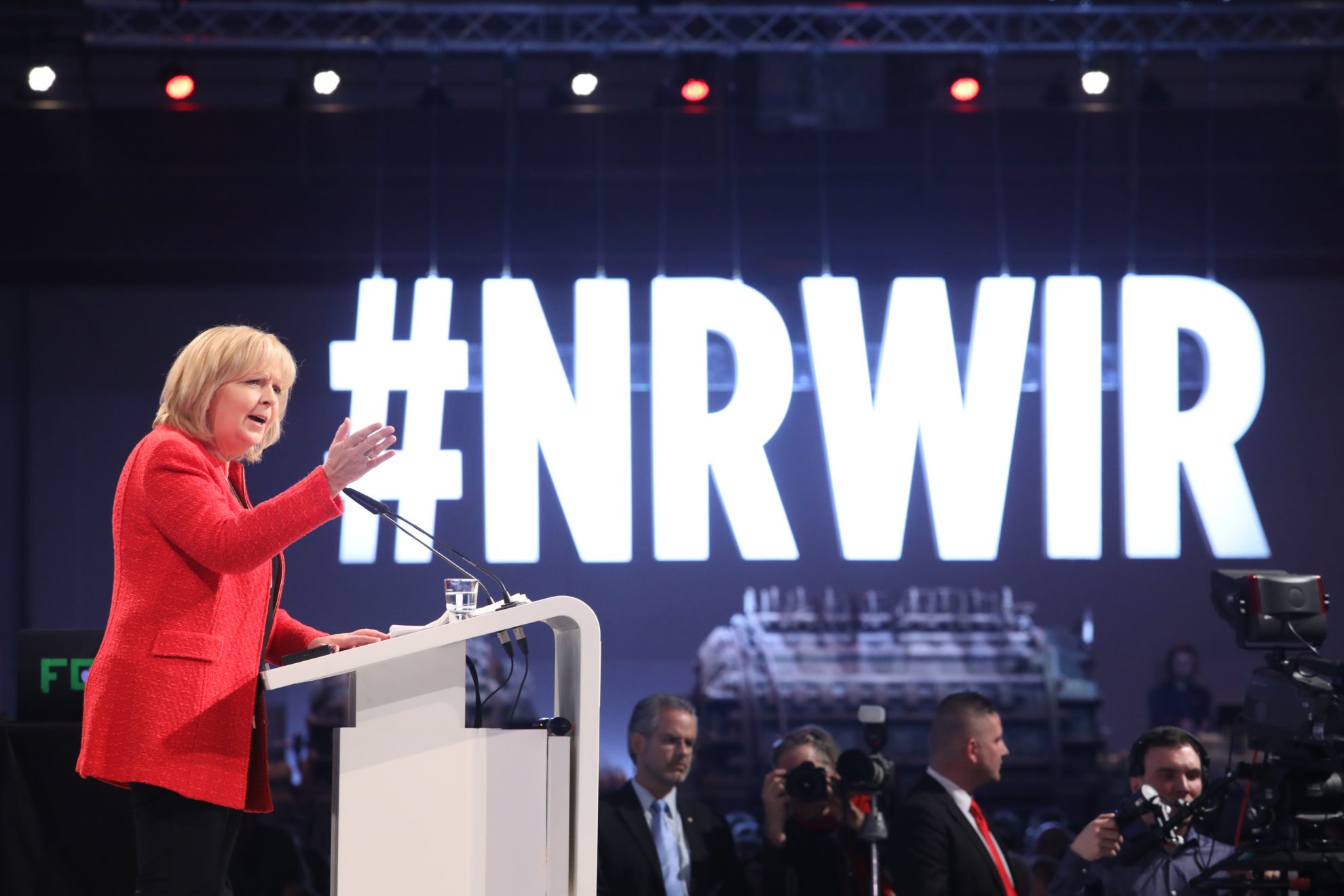 Hannelore Kraft bei ihrer Rede zum Wahlkampfauftakt #NRWIR