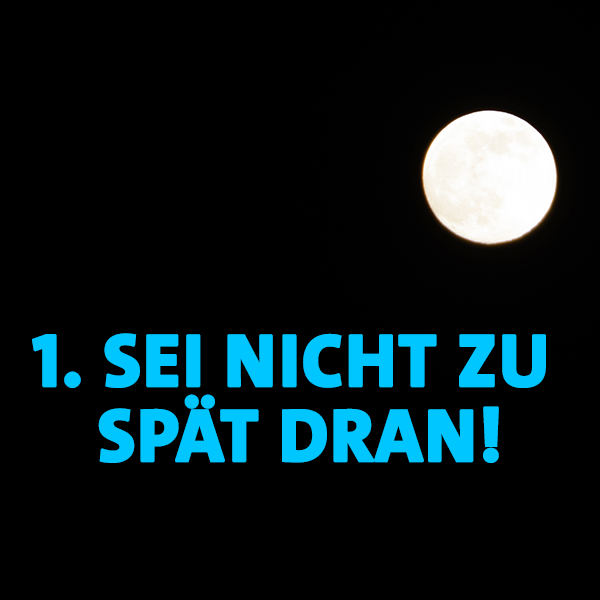 Regel 1 im Haustürwahlkampf - Sei nicht zu spät dran!