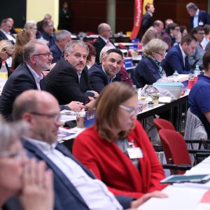 Delegierte auf dem außerordentlichen Landesparteitag 2019 in Bochum