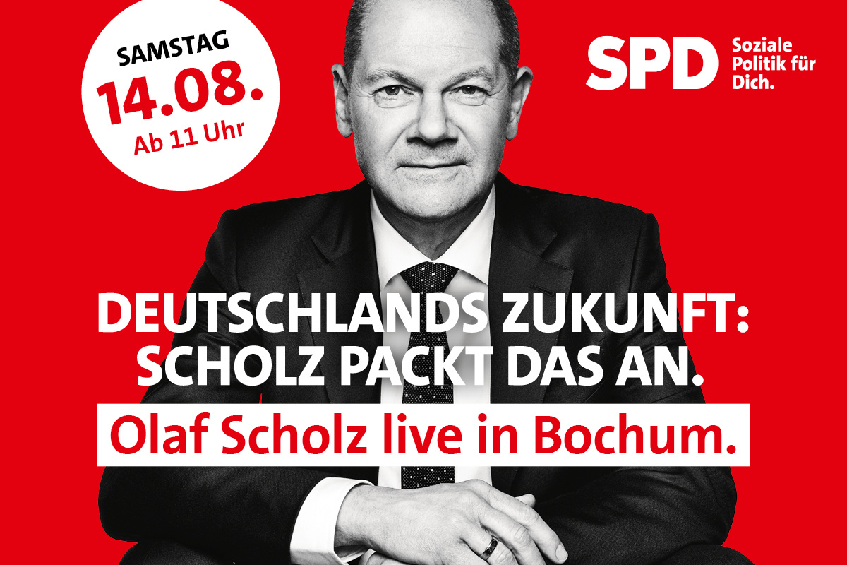 Olaf Scholz In Bochum Nrwspd